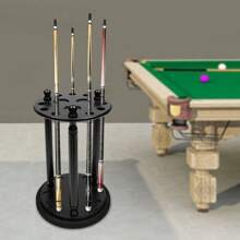 9 Hole Pool Cue Rack Stick Holder Billiard Cue Rack Wooden Organizer Floor Stand - 1 - View 1