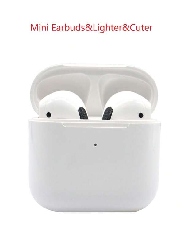 Mini Wireless Earbuds True Wireless Headphones Lighter Pro 4- White