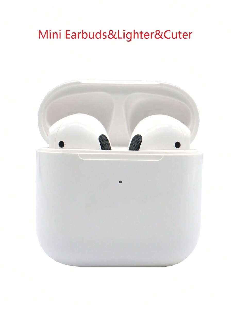 Mini Wireless Earbuds True Wireless Headphones Lighter Pro 4- White