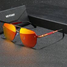 WEYFANY Unisex New Fashion Metal Frame Polarized Sunglasses, Outdoor Cycling Sports Driving Fishing Travel Sunglasses, Premium Gift Box, Holiday Gift - Multicolor - View 2