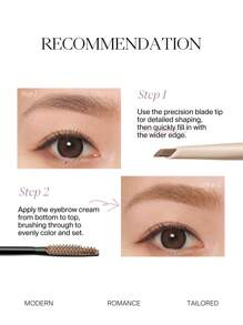 LÁPIZ DE CEJAS Y CREMA DE DOBLE USO JOOCYEE - 02 Light Brown - Ver 7