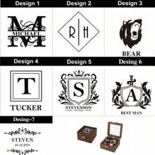 Caja de reloj personalizada de madera para hombres, caja de reloj grabada, estuche de reloj personalizado, organizador de relojes, regalo de aniversario para él, regalo para padrinos, regalo para hombres