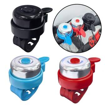 1pc Loud Bike Bell, Classic Handlebar Design, Easy Installation, Universal Fit For Bicycle