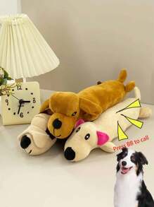 1 件可爱毛绒宠物狗玩偶、舒适咀嚼玩偶、狗和猫的伴侣和睡枕 - 彩色 - 查看 10