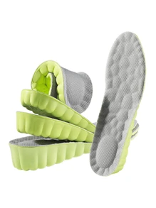 1 Pair Unisex Cloud Pattern Elevator Shoe Insoles, Breathable Shock-Absorbing Anti-Slip Full-Length Insoles, Invisible Height Increase Shoe Accessory