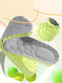 1 Pair Unisex Cloud Pattern Elevator Shoe Insoles, Breathable Shock-Absorbing Anti-Slip Full-Length Insoles, Invisible Height Increase Shoe Accessory