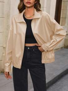 SANOPY Women's Oversized Leather Jacket Faux Velvet Suede Autumn Fashion Motorcycle Jacket Winter Jacket