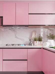 1 件粉色大理石自粘墙纸，用于橱柜桌子椅子背景墙的家居装饰，翻新贴纸可撕墙板，墙纸，壁纸，春季装饰物品刷新您的家，拉玛装饰贴纸