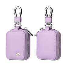 1 Estuche de auriculares de alta calidad PU, anti-arañazos, anti-caídas, con hebilla anti-pérdida pequeña, disponible en una variedad de colores para colgar de la cuerda de la bolsa, compatible con Airpods 1/2, 3, 4/Pro/Pro2 - Estuche protector para auriculares inalámbricos, regalo para Navidad, Halloween y otras festividades