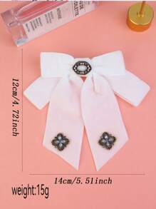 1pc Handmade Floral Flocked Collar, Suitable For Banquet, Campus, Activities, Performances, Hosting, Business Meetings, Shirts, Uniforms, Casual Outfitting Valentines - Four Leaf Clover - View 7