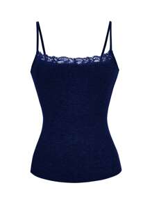 GAOVOT 女士蕾丝拼接吊带背心，性感修身 Y2K 风格，春夏款