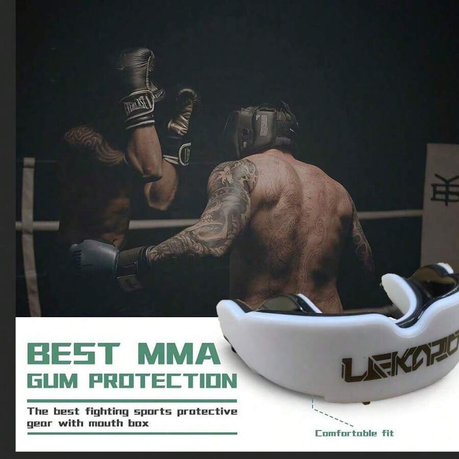 JYNVO Sport-Mundschutz Set 4 Stück - Für Kinder Bei Rugby, Boxen & Kampfsport