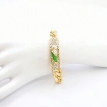 1pc Elegant And Casual Fashion Saint Jude Decorated Bracelet With Rhinestones Suitable For Women's Daily Wear