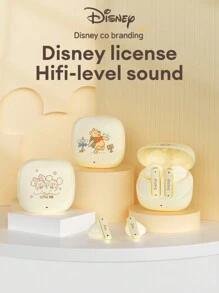 Disney Disney Q21 Mikey Winnie Bluetooth Headphones, In-Ear, Long Battery Life, HIFI Sound Quality, ENC Noise-Proof Microphone, Music, Gaming, Low Latency, Wireless Earbuds, Compatible With Smartphones, Laptops