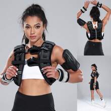 BEATBOOST Weighted Vest For Women Men BeatBoost 5lb/10lb/15lb/20lb/25lb/30lb Weight Vest With Arm Bag For Walking Strength Training RunningWorkout