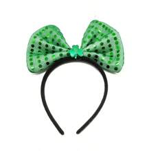 1 bucată ochelari cu trifoi de Ziua Sf. Patrick, cerc de păr pentru ochelari decorativi irlandezi, bentiță pentru accesorii foto