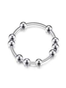 CIZME 1pc/Set Anxiety Ring For Women Fidget Anxiety Rings For Anxiety Rotatable Spinner Rings For Anxiety Stress Relieving Anxiety Rings Spinner Women Stress Roller Rings Anxiety Spinner Ring Size 6-10 - Multicolor - View 24