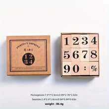 Wooden Rubber Stamp Set For Scrapbooking, Fantasy Themes, English Text, Various Dates And Months, Multi-Color Rectangular Stamps Suitable For DIY Crafts,Back To School,School Supplies