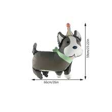 1个生日帽动物头青蛙树懒考拉狮子卡通动物铝膜气球生日派对装饰