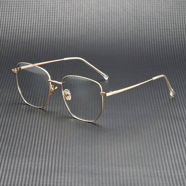 Lunettes sans ordonnance pour hommes à grande monture, lunettes à monture polygonale
