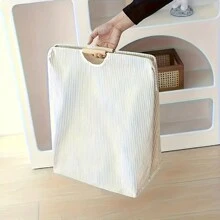 1pc Large Size Waterproof Laundry Basket With Double Handles, Casual Fabric Rectangular Dirty Clothes Basket, Suitable For Bedroom, Bathroom, Dorm, Toy Storage - Multifunctional Storage Box, Laundry Hamper Fits Various Rooms Bedroom, Organizer, Home Storage, White T Shirt Women, Black Pants Women, Ladies Winter Clothes, Dress,