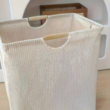 1pc Large Size Waterproof Laundry Basket With Double Handles, Casual Fabric Rectangular Dirty Clothes Basket, Suitable For Bedroom, Bathroom, Dorm, Toy Storage - Multifunctional Storage Box, Laundry Hamper Fits Various Rooms Bedroom, Organizer, Home Storage, White T Shirt Women, Black Pants Women, Ladies Winter Clothes, Dress,