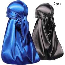 Awegeo 2pcs/Set Kids Durag, Smooth Breathable Pirate Hat, Suitable For Boys & Girls, Outdoor Sports Casual Comfortable Headwrap - 2PCS - View 10