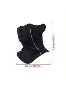 Summer Outdoor Sunscreen Scarf, Ice Silk Dustproof, UV Protection, Sunscreen Riding Mask - Black - View 3