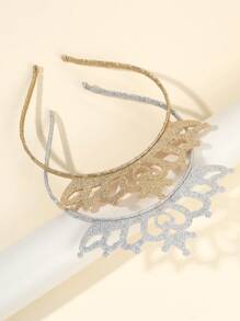 2pcs Party Stay Bow Hair Band For Girls,Fabric Crown Headband For Kids,Cute Hair Accessories For Toddlers Best Friend Gifts