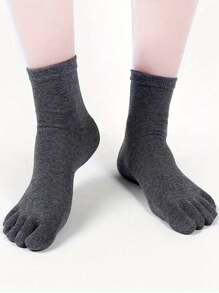 5 Paar Herren Zehentrenner Knöchel-Socken, atmungsaktiv feuchtigkeitsableitend, geeignet für Zuhause und Outdoor Sport