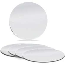 LIXUN 6 pièces Miroirs circulaires en acrylique, pour l'artisanat, la décoration de table de mariage, les projets de DIY