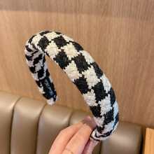 Băng đô thời trang dễ thương cho bé gái, Băng đô chống trượt cho tóc, Băng đô chống trượt đặc biệt, Băng đô kẻ caro hình ngàn con chim thời trang, Băng đô viền rộng có đỉnh đầu cao, Kẹp tóc hình thẻ tóc cổ điển, Quà tặng cho bé gái! - Nhiều màu - Xem 6