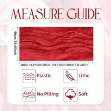 1/2pcs 90*180/300/400cm Red Bohemian Style Sheer Fabric Table Runners, Suitable For Party, Dining Table Decor, Valentine's Day, New Year, Engagement, Wedding, Shower, Birthday (Multiple Colors)