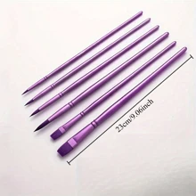 Premium Nylon Paint Brush Set, 4/6pcs - Versatile Shapes & Sizes For Oil, Acrylic, Watercolor Painting - Ideal For DIY Art Projects, Christmas, Halloween, Thanksgiving Craft Supplies,Back To School,School Supplies