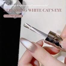 Esmalte para Unhas Miss Comoy, Garrafa Grande de 15 ml, Olho de Gato Branco Fluido, Nova Vermelha Hot Flash, Cola de Olho de Gato com Espelhado e Porcelana Delicada, Pó Magnético Cinza e Preto Variado, Cola de Olho de Gato para Salão de Beleza DIY e de Uso Comum