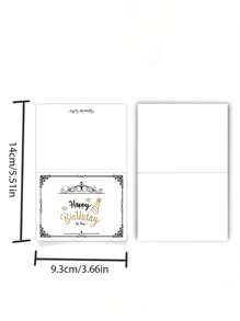10 PCS Foil Greeting Cards, Personalized Birthday Gift Cards, Birthday Cake Wishes Cards, Birthday Folded Greeting Cards Pieces, Simple Little Fresh Cards, Gifts Flower Shop, Wishes Birthday Cards For Friends And Family., Back To School Valentine Day