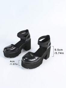 European Style 2024 Spring/Autumn Thick Sole Hollow-Out Women's Shoes With Lace-Up, Buckle, Leather, Roman Sandals, Fashion Shoes