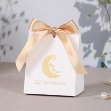 10pcs Moon E I D Gift Boxes Lantern Treat Box Party Favors With Golden Ribbon Small Gifts Box Packaging, Festival - 6*8.5*11cm - View 8