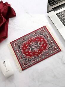 Tassel Mouse Pad, 1 Style Carpet Mouse Pad, Wireless Mouse Pad, Oriental Carpet Mouse Pad, Computer Desk Mounted Mouse Pad