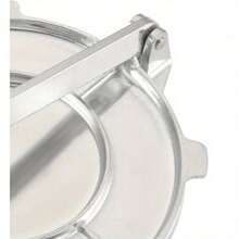 Home Kitchen Essential: 8 Inch Silver Aluminum Tortilla Press For Flour Tortilla And Pie Crust Preparation - Silver - View 3