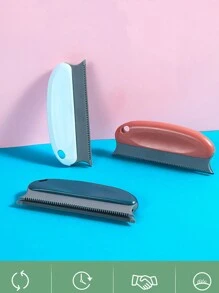 1pc Special Pet Hair Removal Brush, Rubber Bristles, Ergonomic Plastic Handle, Gentle Cleaning, Perfect For Hair Cleaning In Bedrooms And Living Spaces, A Must-Have For The Family.