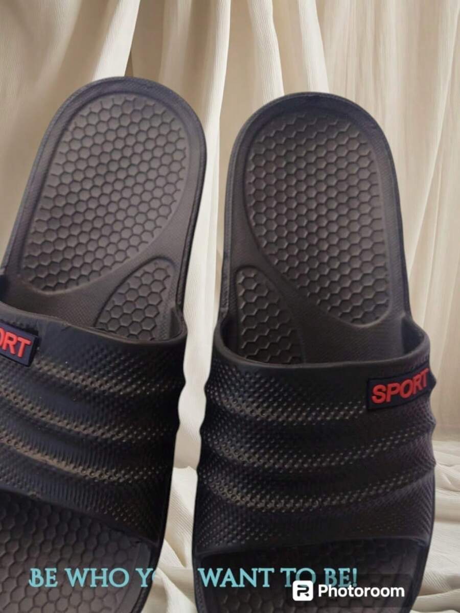 Spot Type Sandals For Men For The Beach. EVA Material - Black - View 1