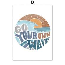 1pc Kids Room Decoration Wall Art Poster Ocean Shark Rainbow Car Surfboard Baby Home Decor Interior Art Mural Prints Wall Painting No Frame