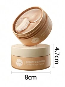 60 片/包咖啡因抗皱紧致眼膜，含咖啡因、烟酰胺、透明质酸，保湿补水眼部凝胶贴片，可改善细纹、减少浮肿、黑眼圈、增加弹性、深层滋养眼部肌肤，让肌肤看起来更年轻，适合所有肤质，是生日、情人节的绝佳礼物（84 克） - 卡其色 - 查看 11
