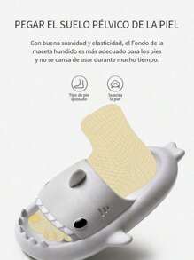 Cómodas zapatillas antideslizantes para niños, con un bonito dibujo de animales de dibujos animados, adecuadas para interiores, exteriores y el hogar. - Rosa - Ver 11