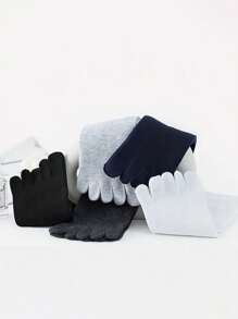 5 Paar Herren Zehentrenner Knöchel-Socken, atmungsaktiv feuchtigkeitsableitend, geeignet für Zuhause und Outdoor Sport