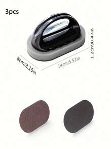 1 Stück schwerer Duty Diamant-Schleifpapier Magie Schwamm Scheuerer mit nicht-elektrischem Kunststoffgriff - ideal für Töpfe, Pfannen, Gewürzmühlen und Messer, Entkalken und Fleckentfernung