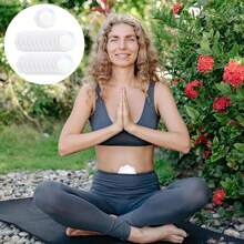 20/100pieces Unscented Self-Adhesive Belly Button Wraps - Water-Soluble, Oil-Free, Disposable Castor Oil Pads For Belly Button Care - White - View 6