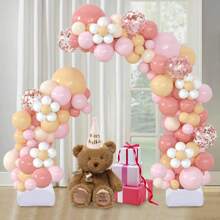 Balloon Arch Kit Half Arch Balloon Stand With Base Balloons Holder Set W/Tubes - Gold - View 2