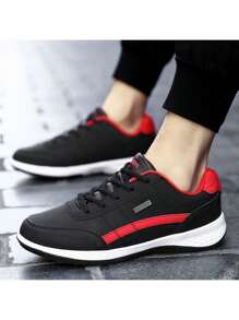 Zapatillas deportivas casuales para hombre,Zapatillas de tenis con suela blanda antideslizante - Negro - Ver 5